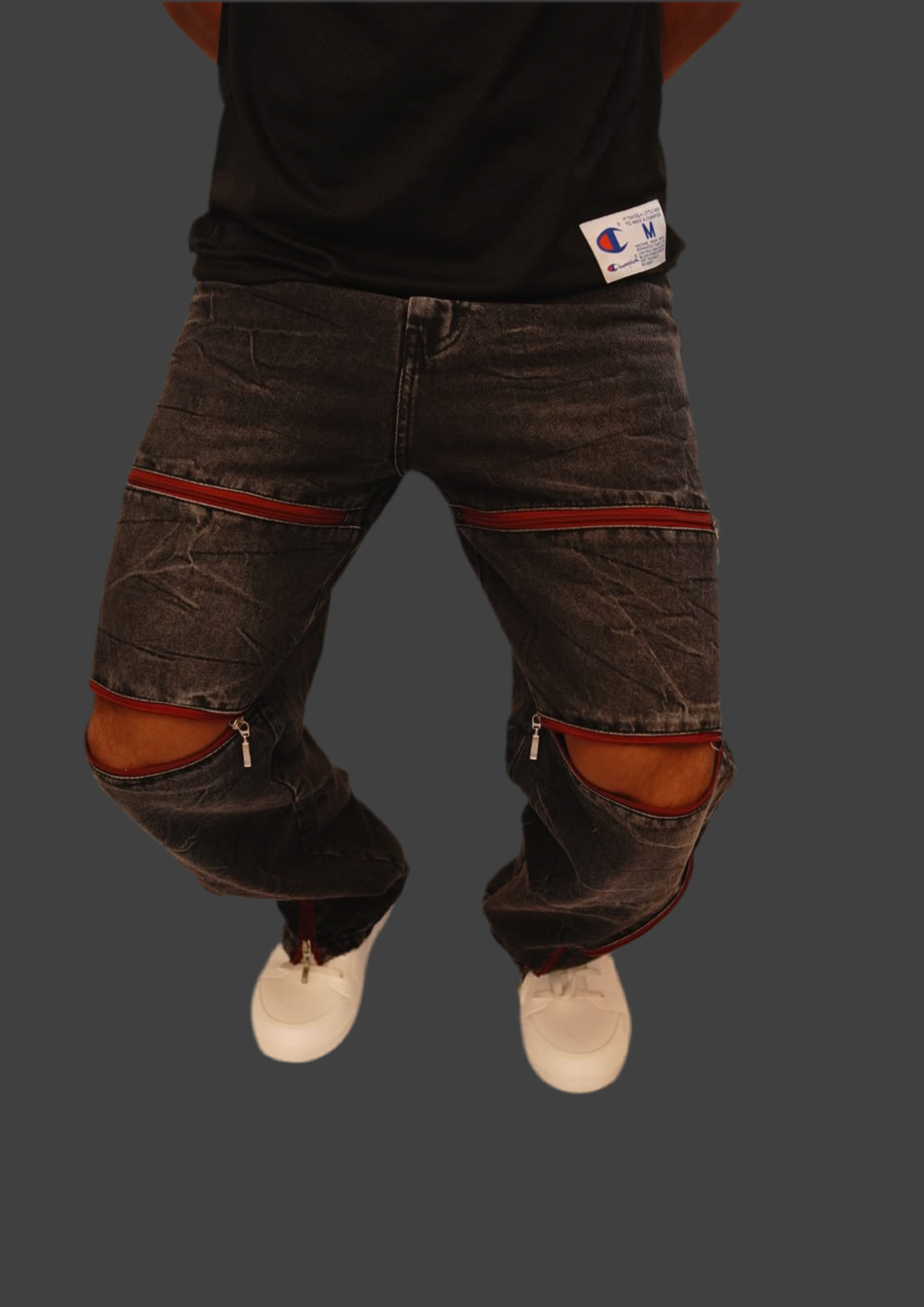 Multi-Zip Utility Jeans